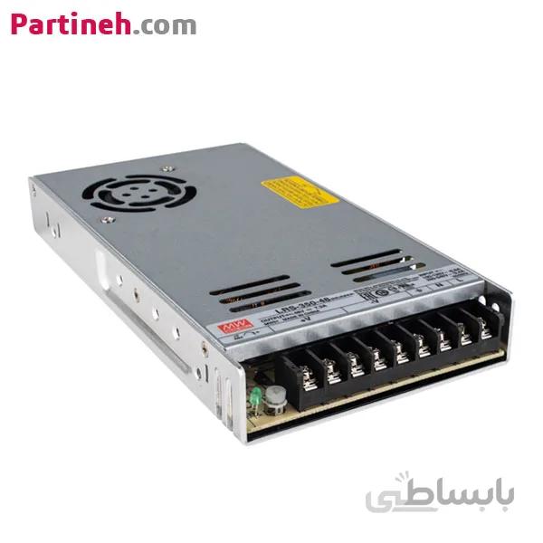 منبع تغذیه سوئیچینگ 48 ولت 7.3 آمپر مدل LRS-350-48 برند مینول (MEAN WELL) ا LRS-350-48