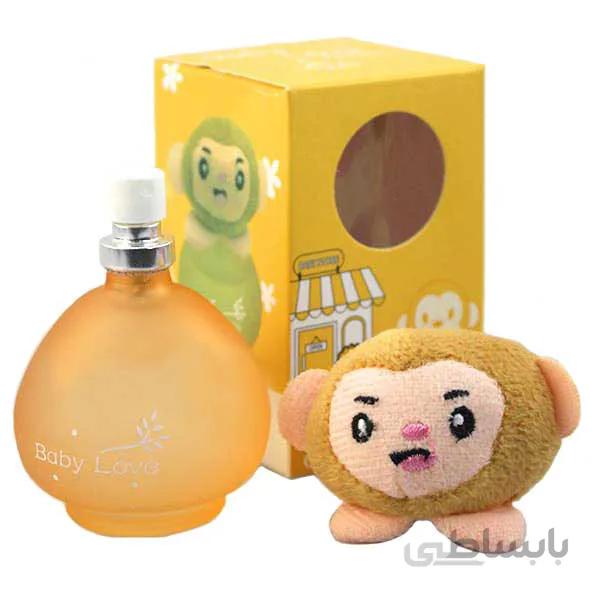 ادکلن بچه گانه عروسکی مدل میمون کد 11-144 ا Baby Love Parfums No144-11
