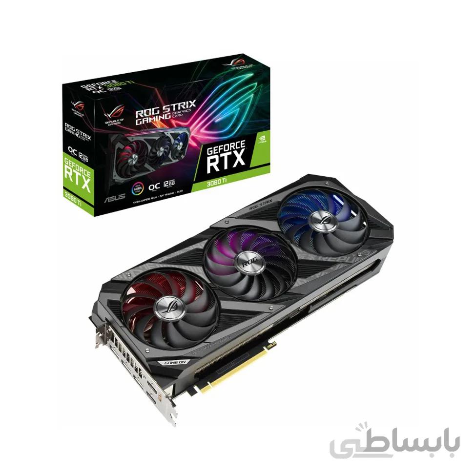 ASUS ROG-STRIX-RTX3080TI-O12G-GAMING GDDR6X Graphics Card ا کارت گرافیک ایسوس مدل ROG-STRIX-RTX3080TI-O12G-GAMING حافظه 12 گیگابایت