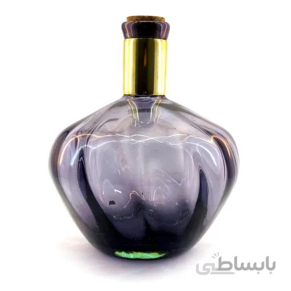 بطری گردن برنجی متوسط مدل نیکا بنفش