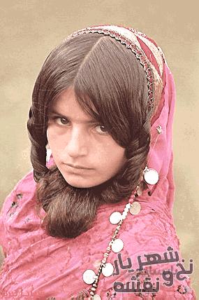 سفارش نخ و نقشه تابلو فرش طرح دختر روستایی کد j-283