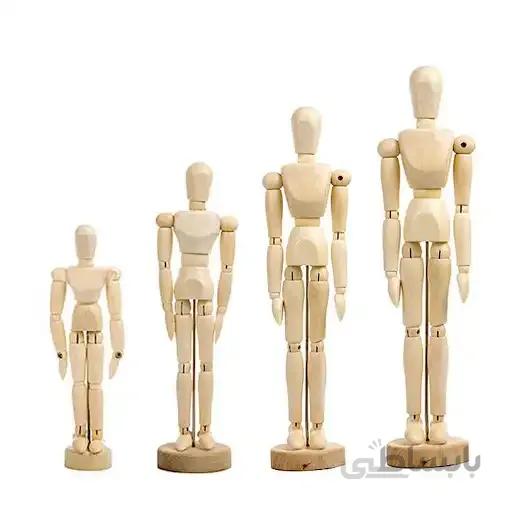 مانکن طراحی چوبی مدل آدم