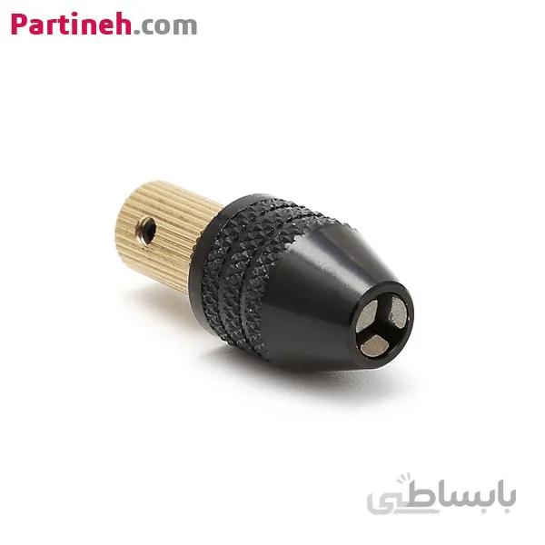 کولت سه نظام مینیاتوری اتوماتیک 0.3 تا 3.2 میلیمتر شفت 3.175 ا Miniature Hand Twisted Self Tightening Drill Chuck 0.3-3.2mm