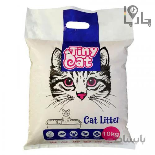 خاک گربه تاینی کت Tiny Cat P1 آبی صورتی 10 کیلوگرم