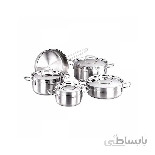 سرویس پخت و پز ۹ پارچه کرکماز مدل Alfa ا 9-piece Karkamaz Alfa model cooking service