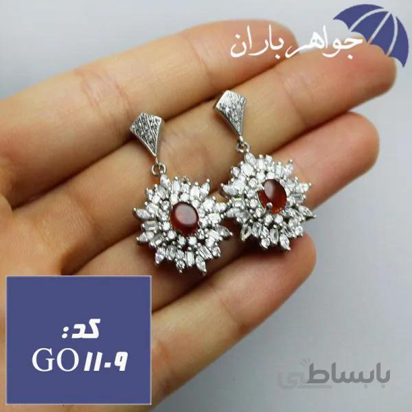 گوشواره عقیق یمنی اصل زنانه کد GO_1109