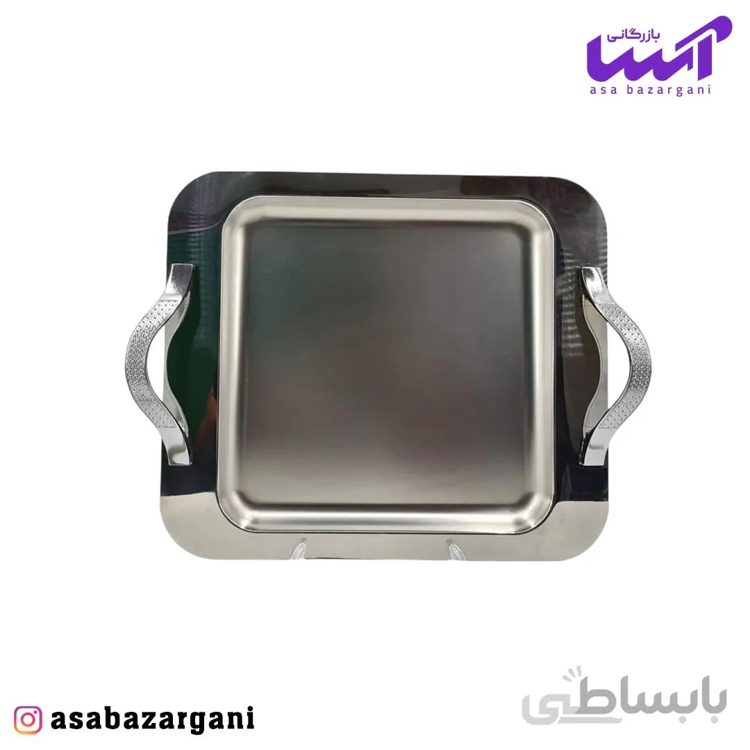 سینی استیل طرح دار