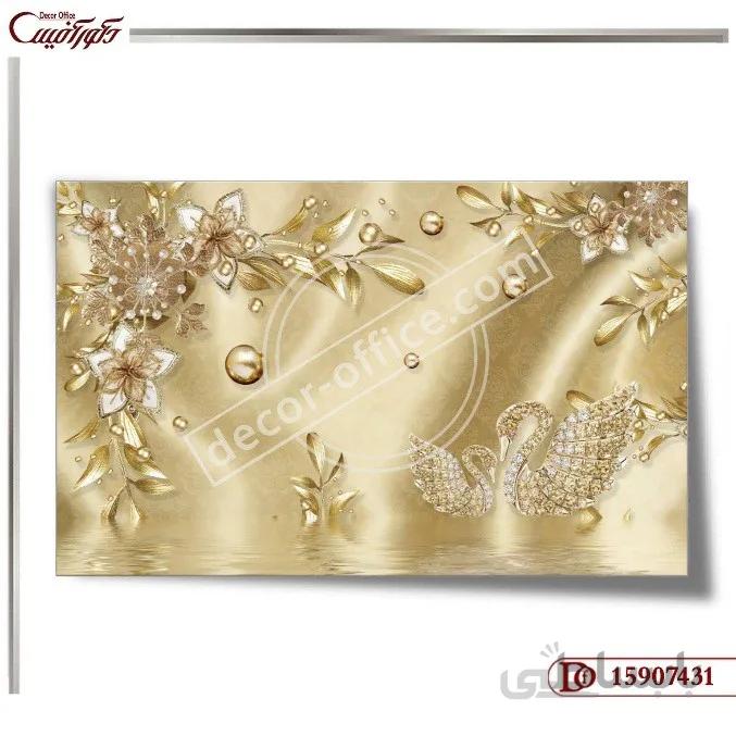 پوستر دیواری گل سه بعدی 7431 ا 3D flower wall poster 7431