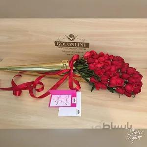 مخروط طلایی با ۱۰۰شاخه رز ایرانی
