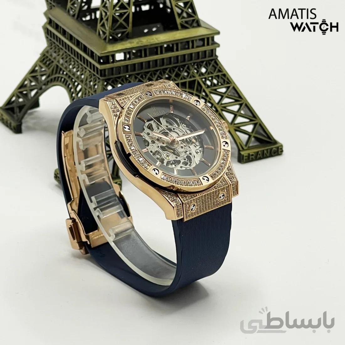 ساعت مچی مردانه هابلوت مدل Hublot Automatic Diamonds 3234Q
