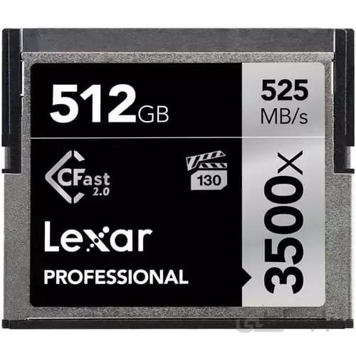 کارت حافظه لکسار Lexar 512GB Professional 3500x CFast 2.0 525mb