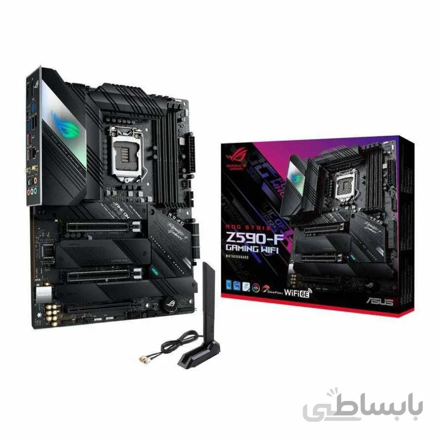 مادربرد ایسوس ROG STRIX Z590-F GAMING WIFI ا Asus ROG STRIX Z590-F GAMING WIFI LGA1200 11th Gen Motherboard