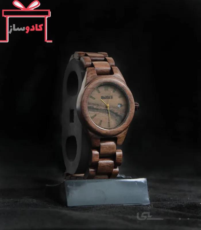 ساعت مچی چوبی
