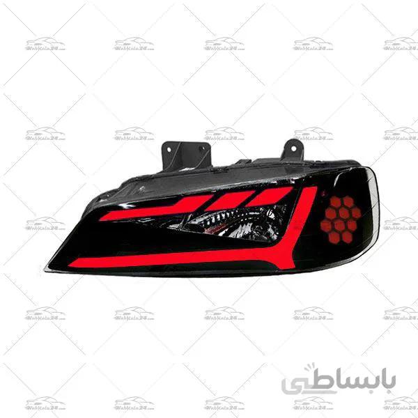 چراغ جلو اسپرت پژو پارس طرح آئودی Q5 قرمز ا Red Audi Q5 Front Light For Peugeot Pars Headlights