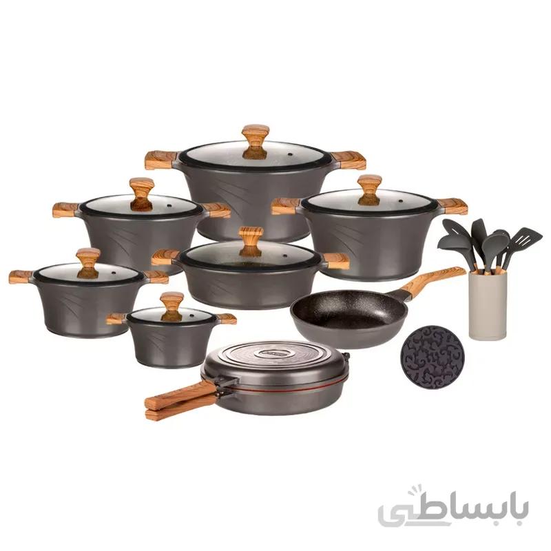 سرویس قابلمه تیتانیوم کاندید مدل سزار (23 پارچه)