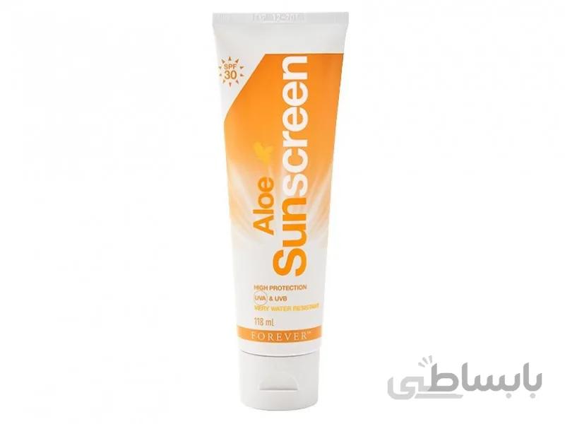 ضد آفتاب جدید فوراور (کرم ضد آفتاب آبرسان و ضد لک) Aloe Sunscreen forever