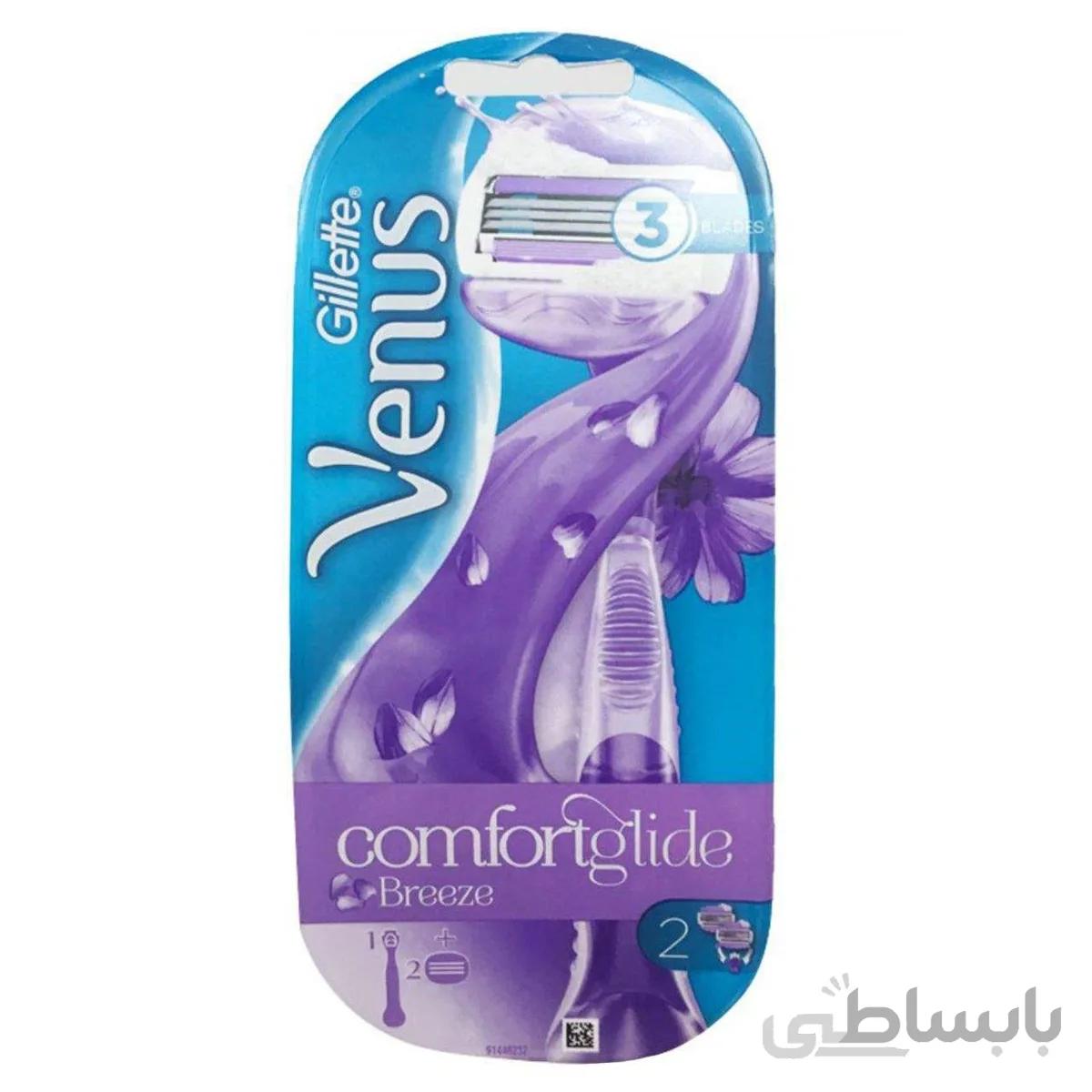 خود تراش ژیلت ونوس مدل Comfortglide Breeze