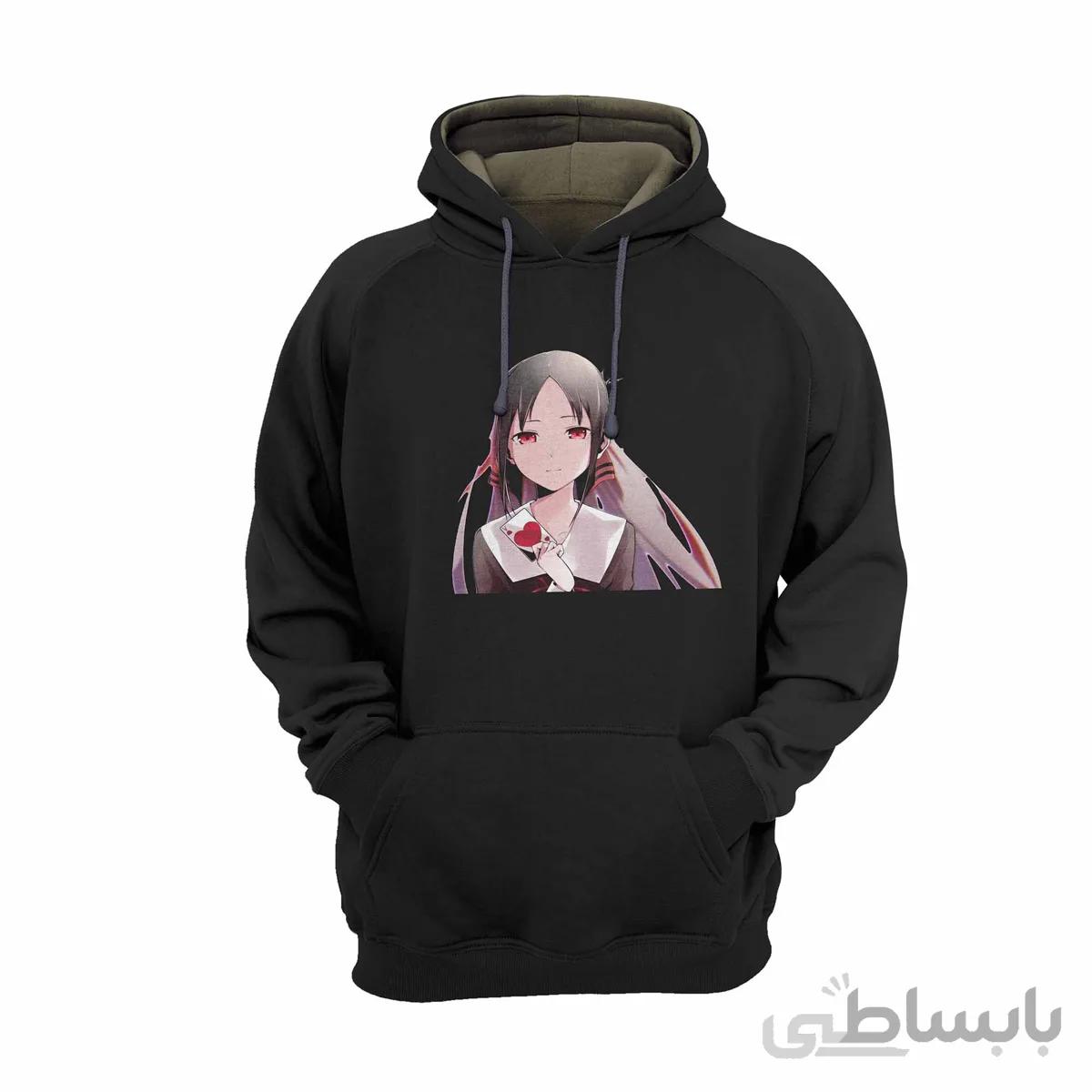 هودی مشکی طرح انیمه کاگویا ساما: عشق جنگ است Kaguya-Sama: Love Is War کد KCT10457