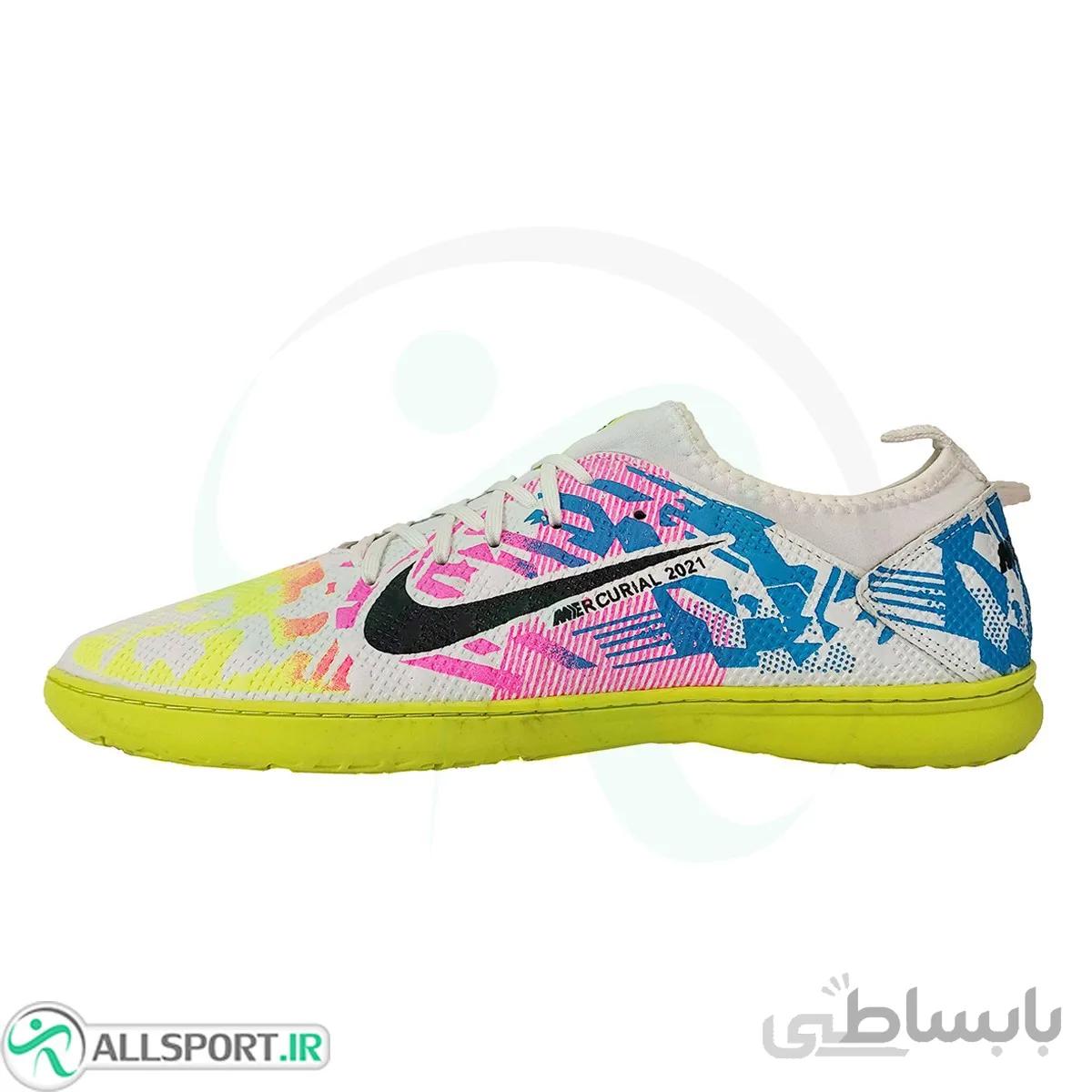 کفش فوتسال نایک مرکوریال طرح اصلی Nike Mercurial White Yellow