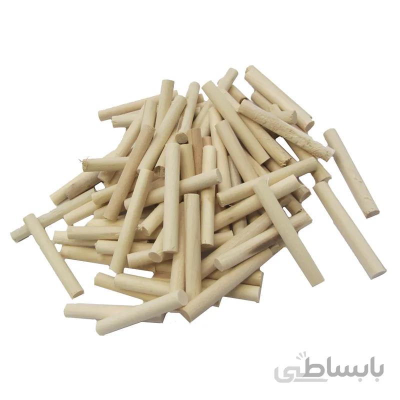میخ چوبی بدون شیار صنوبر قطر 6 میلیمتر طول 6 سانتیمتر بسته 100 عددی