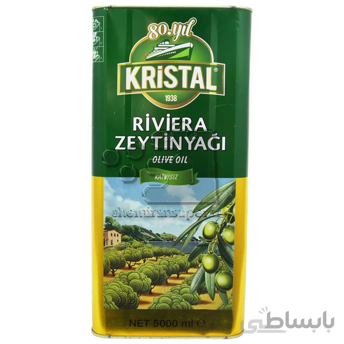 روغن زیتون بدون بو ۵ لیتر اصل کریستال – kristal