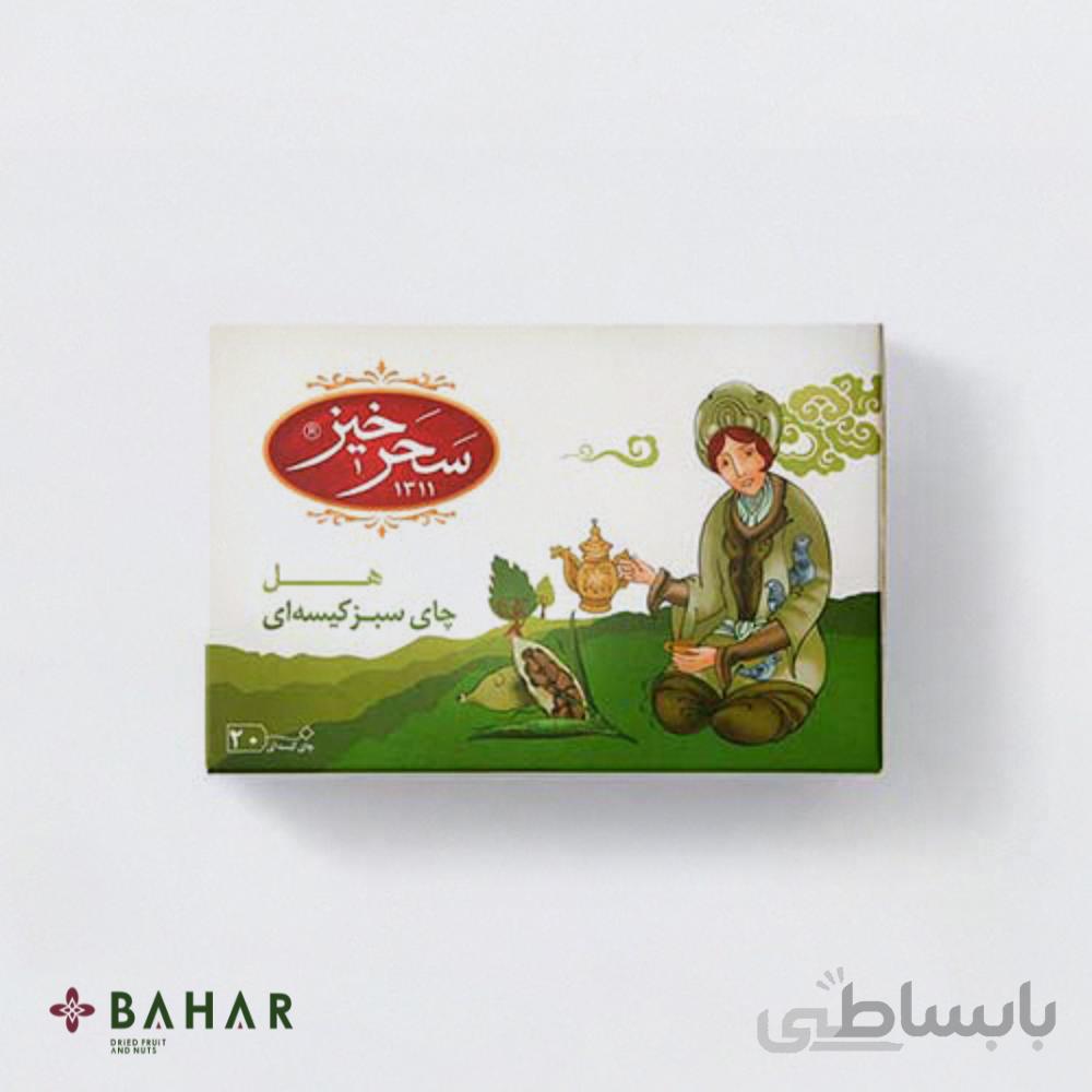 چای سبز کیسه ای طعم هل