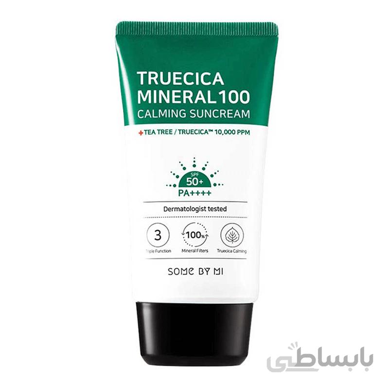 کرم ضد آفتاب تن آپ میراکل سام بای می SOME BY MI Truecica Mineral Calming Tone-Up Suncream 50ml