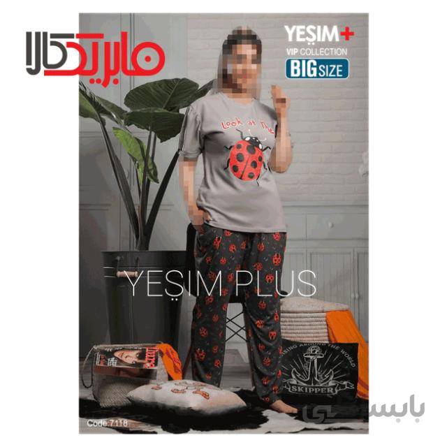 ست تیشرت و شلوارک یشیم طرح کفشدوزک