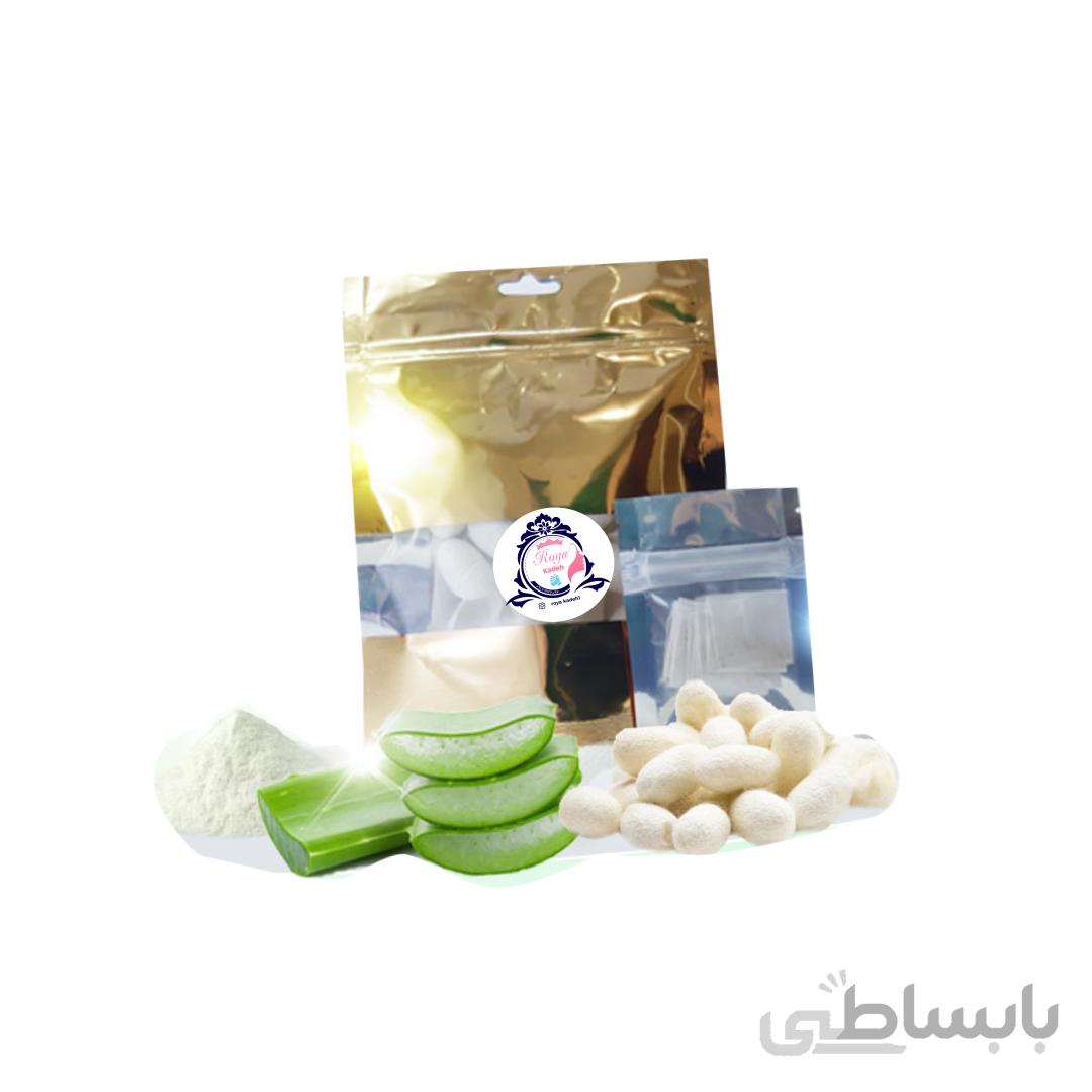 پیله ابریشم + پودرژل آلوئه ورا
