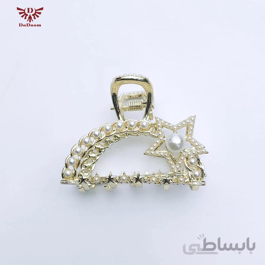 کلیپس فلزی ستاره مرواریدی C-146