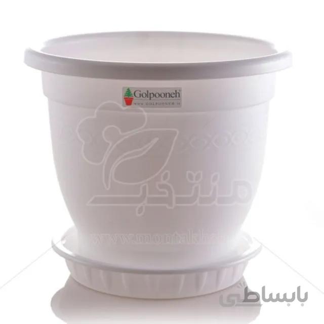 گلدان پلاستیکی گرد بنجامین گلپونه کد F-318