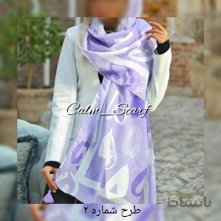 شال نخی رنگ سال منگوله دار ۲