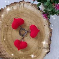 عروسک بافتنی آویز قلب ( کد 90031 )