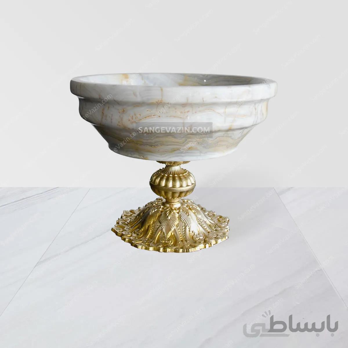 ظرف میوه خوری مرمر دینا