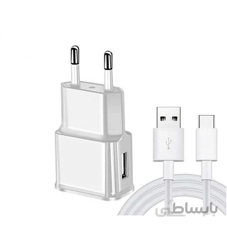 شارژر سریع اصلی موبایل سامسونگ Galaxy A3 2017 به همراه کابل USB-C اصلی ا Samsung Galaxy A3 2017 Original Fast Wall Charger With USB-C Cable