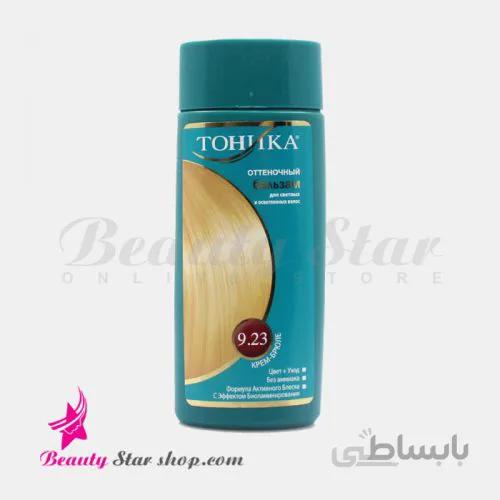 شامپو رنگساژ تونیکا کرم طلایی شماره 9.23 حجم 150 میلی لیتر