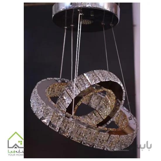لوستر مدرن دو طبقه دایره ای