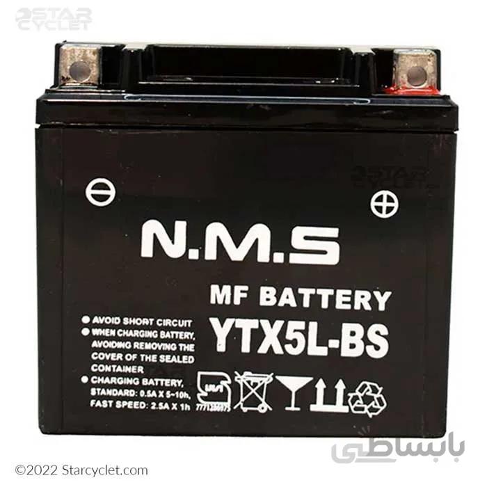 باتری مناسب بنلی 150 و هیرو مدل ان ام اس 12V5a کوتاه