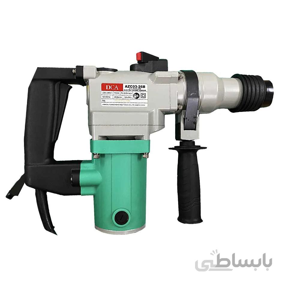 بتن کن چهار شیار 26 میلی متر 750 وات دی سی ای مدل AZCO3-26