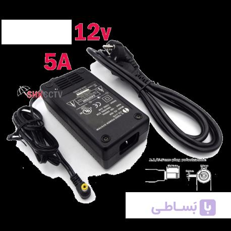 آداپتور سوئیچینگ منبع تغذیه 12 ولت 5 آمپر power supply