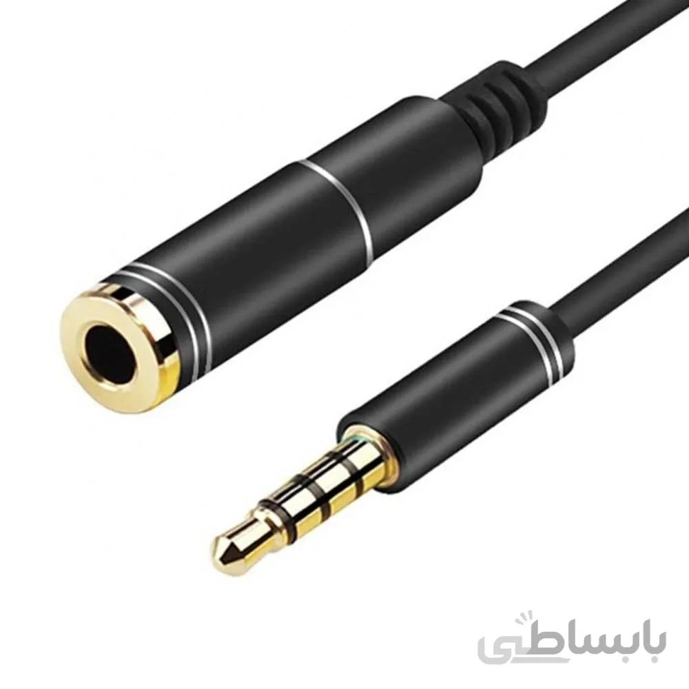 کابل افزایش طول صدا ۳ خط AUX مدل KY-117 به طول ۱۸ سانتی متر