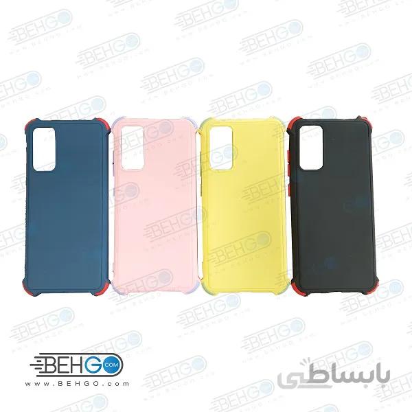 قاب سامسونگ S20 FE کاور مدل ژله ای دکمه رنگی محکم ضد ضربه با محافظ لنز دوربین گوشی s20 fe گارد محافظ قاب Camera Cover color key Case for Samsung S20 FE