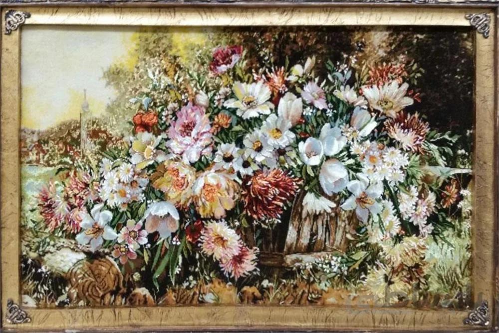 تابلو فرش طرح گل باغچه ا Carpets, designs, flower, garden