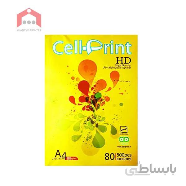 کاغذ 80 گرمی سل پرینت اچ دی سایز A4 بسته 500 برگه ا Cell print HD A4 paper