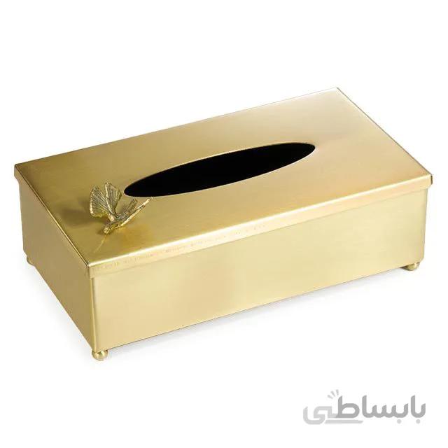 جا دستمال کاغذی سالینو مدل پروانه برنزی کد B-413