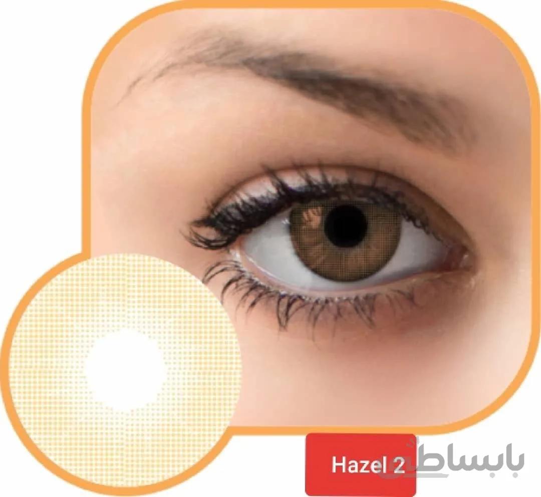 لنز رنگی گلامور سری عسلی hazel 02
