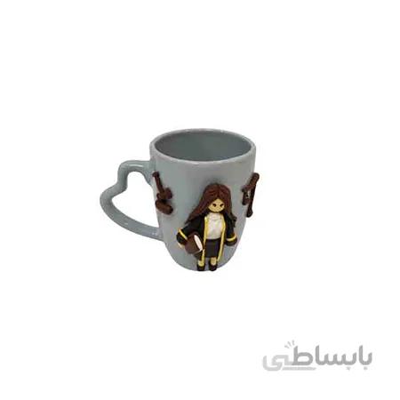 ماگ برجسته رنگی طرح خانم وکیل کد ۰۳