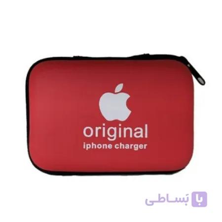 شارژر کیفی اصلی آیفون (کله شارژر + کابل)