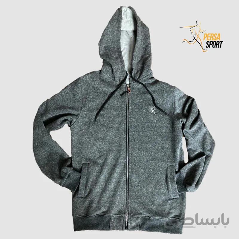 سویشرت کلاهدار پرسااسپرت Jungle Cloudy Gray