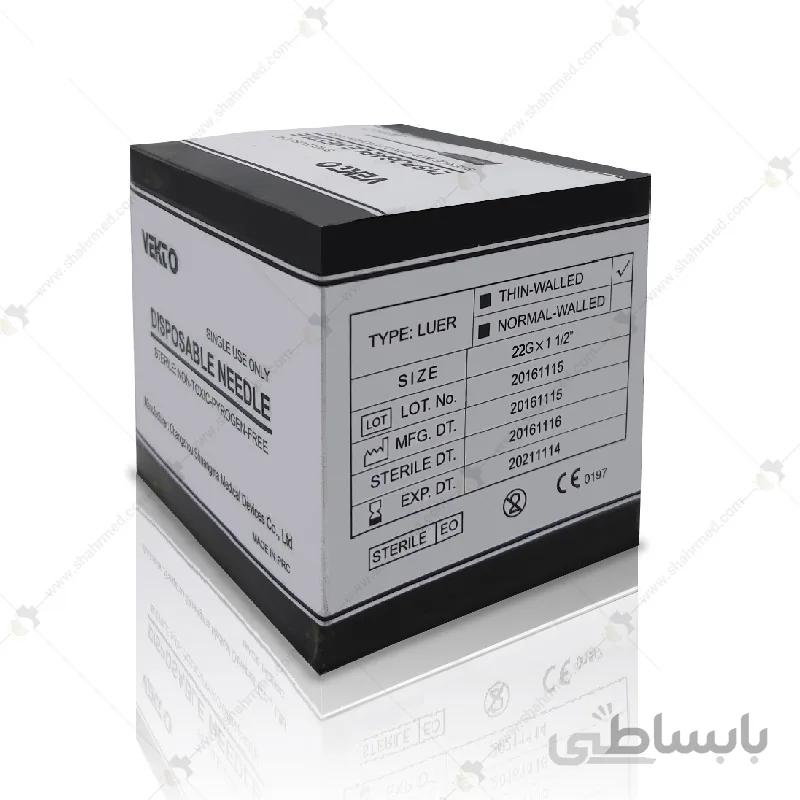 سرسوزن مزوتراپی گیج 22 بسته 100 عددی وکتو با طول 38 میلی متر Vekto Mesotherapy Needle G22 38mm